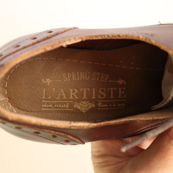 L' ARTISTE-Spring Step MARIVEL Oxford Leather Shoes 38 - Picture 7 of 7